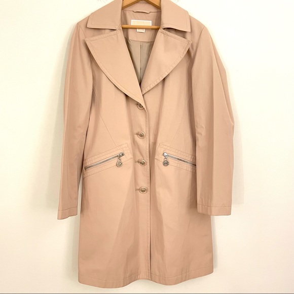 Michael Kors Tan Trench Jacket Coat 